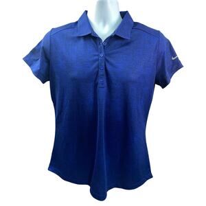 Nike Golf Dri-FIT Women’s Polo Blue Short Sleeve Size Large Waterstone Financial